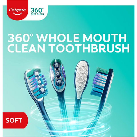 Colgate Toothbrush 360 Whole Mouth Clean Soft Each