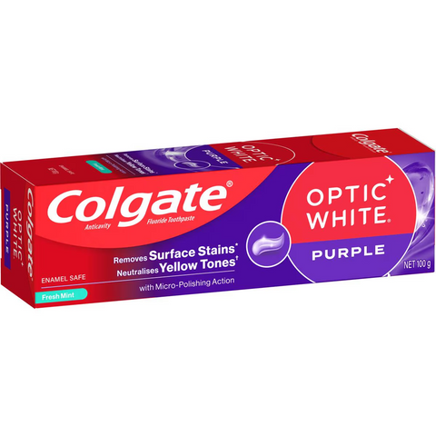 Colgate Optic White Purple Whitening Toothpaste 100g