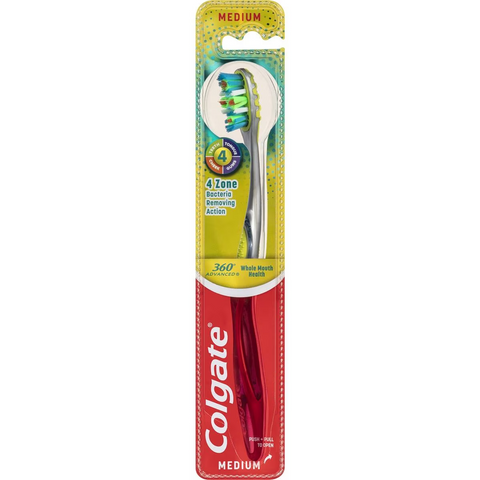 Colgate Toothbrush 360 - Bacteria Removing Action Each