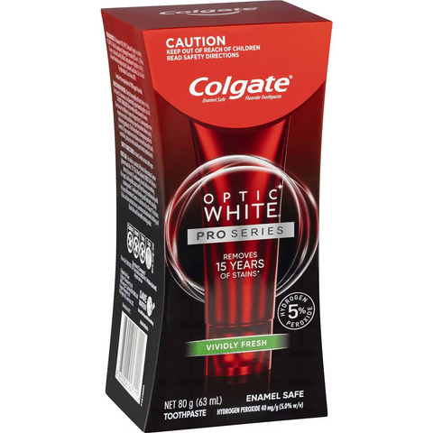 Colgate Teeth Whitening Toothpaste Optic White Pro Series Vividly 80g