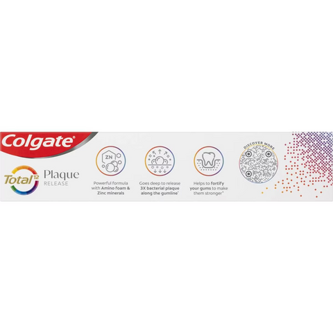 Colgate Plaque Release Toothpaste Total Reviving Cool Mint 95g