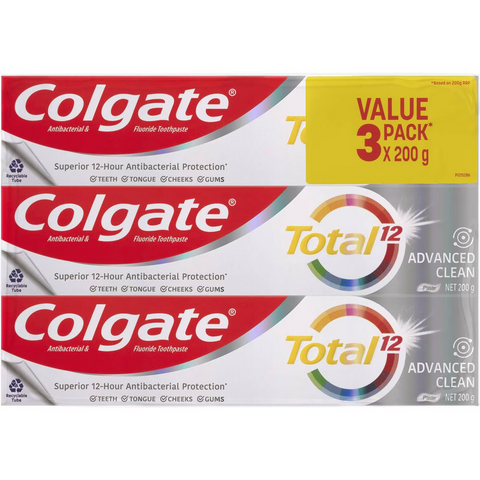 Colgate Total Advanced Clean Toothpaste 200g X 3 Pack