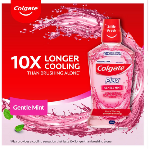 Colgate Plax Mouthwash Gentle Mint 500ml