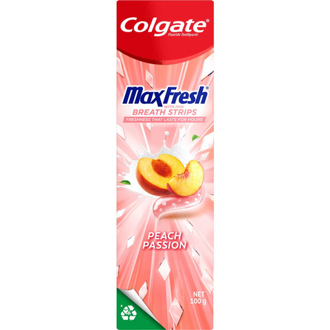 Colgate Max Fresh Toothpaste With Mini Breath Mints Peach Passio