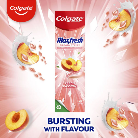 Colgate Max Fresh Toothpaste With Mini Breath Mints Peach Passio