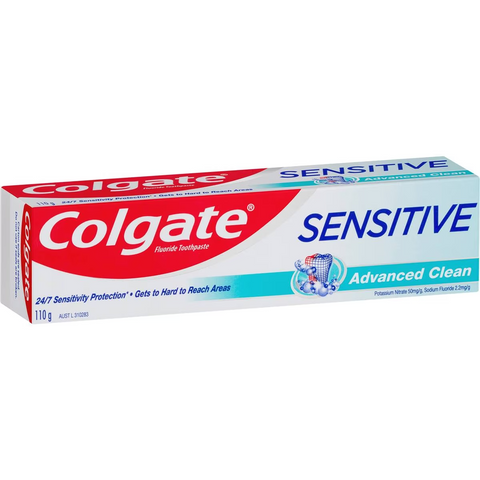 Colgate Sensitive Advanced Clean Fluoride Toothpaste 110g