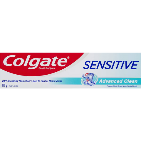 Colgate Sensitive Advanced Clean Fluoride Toothpaste 110g