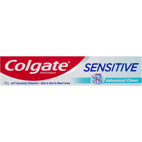 Colgate Sensitive Advanced Clean Fluoride Toothpaste 110g