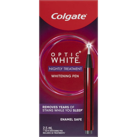 Colgate Teeth Whitening Treatment Pen Optic White Overnight 2.5ml