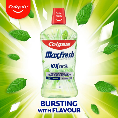 Colgate Max Fresh Mouthwash Mint Fusion 1l