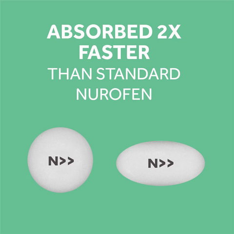 Nurofen Zavance Fast Pain Relief Caplets 256mg Ibuprofen 24 Pack