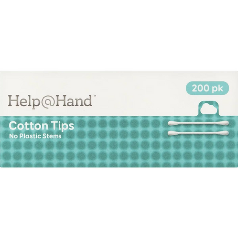 Help@hand Cotton Tips No Plastic Stems 200 Pack