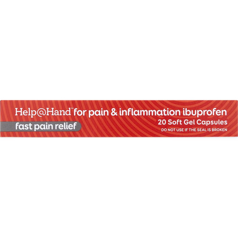 Help@hand Ibuprofen Soft Gel Capsules 200mg 20 Pack