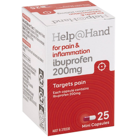 Help@hand Ibuprofen Mini Capsules 25 Pack