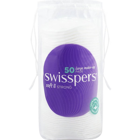 Swisspers Cotton Large Make Up Pads 50 Pack