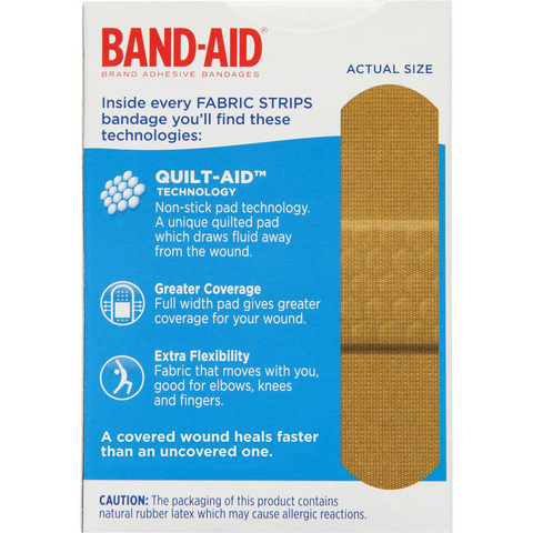 Band-aid Fabric Strips Fabric 50 Pack