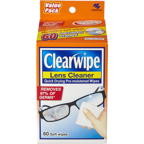 Clearwipe Wipe Lense Cleaner 60 Pack