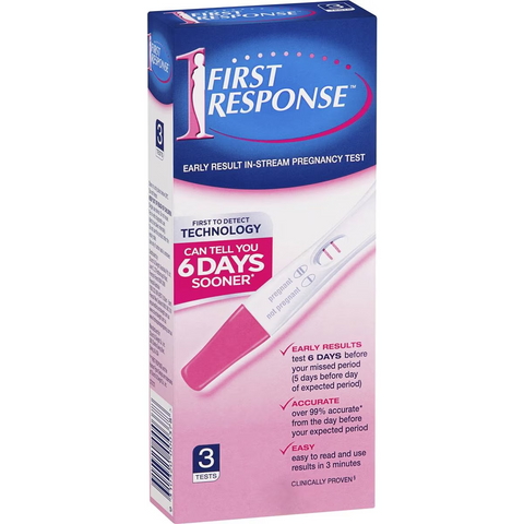 First Response Pregnancy Test Instream Test 3 Pack