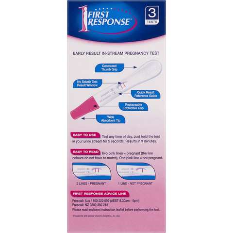 First Response Pregnancy Test Instream Test 3 Pack