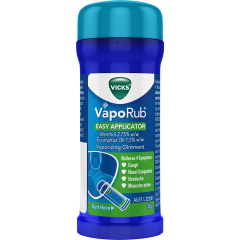 Vicks Vaporub Easy Applicator Decongestant Rub 35g