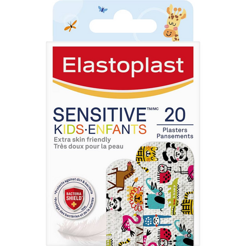 Elastoplast Sensitive Plasters For Kids With Animal Print 20 Pack