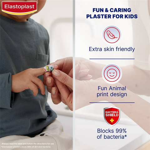 Elastoplast Sensitive Plasters For Kids With Animal Print 20 Pack