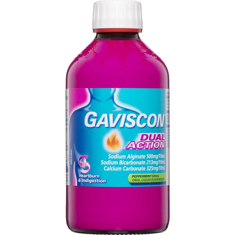 Gaviscon Dual Action Heartburn & Indigestion Liquid Peppermint 600ml