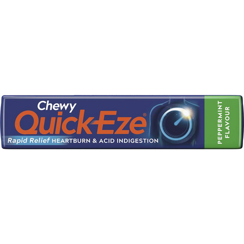 Quick-eze Antacids Peppermint Chewy 8 Pack