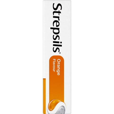 Strepsils Double Antibacterial Soothing Sore Throat Lozenges Orange 16