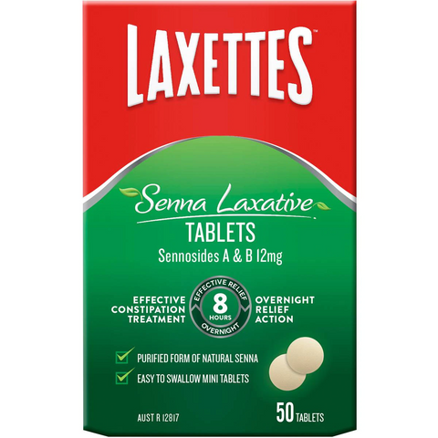 Laxettes Senna Laxative Tablets 50 Pack