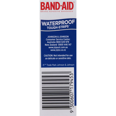 Band-aid Waterproof Tough Strips 20 Pack