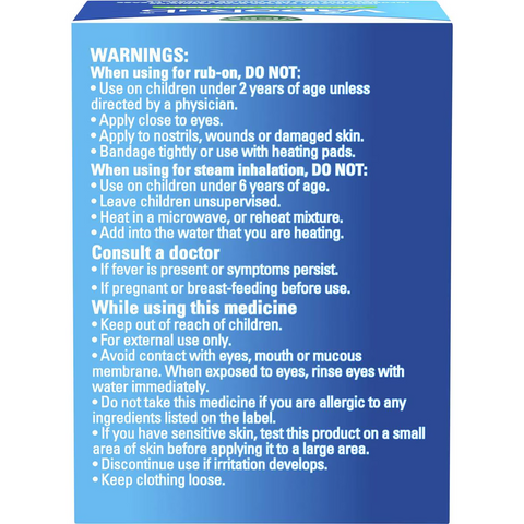 Vicks Vaporub Decongestant Rub 100g