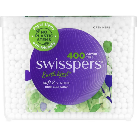 Swisspers Paper Cotton Stems 400 Pack