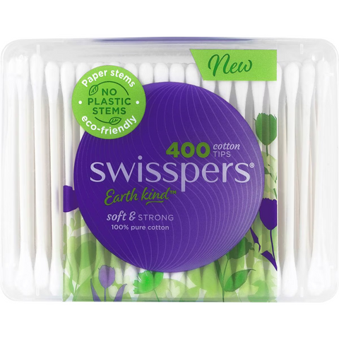 Swisspers Paper Cotton Stems 400 Pack