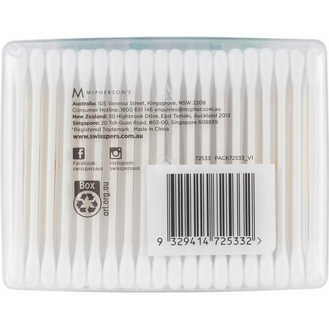 Swisspers Paper Cotton Stems 400 Pack