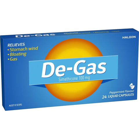 De-gas Helps To Relieve Stomach Wind Bloating & Gas 24 Pack