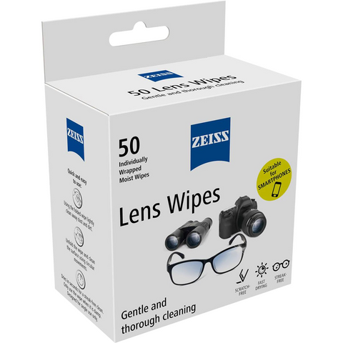 Zeiss Lens Wipes 50 Pack