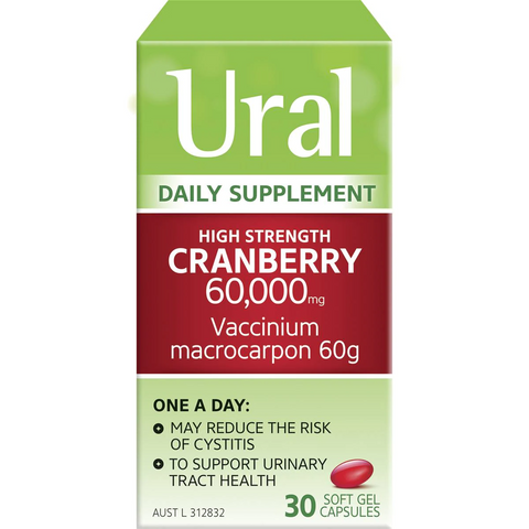 Ural High Strength Cranberry Daily Supplement 30 Pack