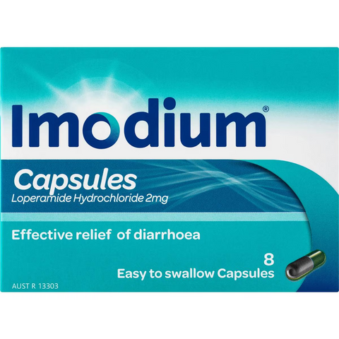 Imodium Diarrhoea Relief Capsules 8 Pack