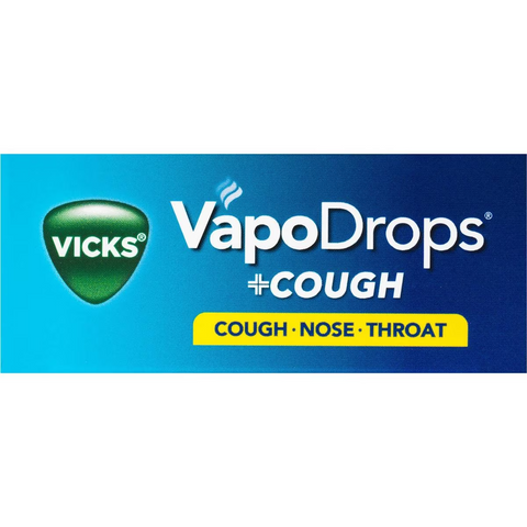 Vicks Vapodrop & Cough Sore Throat Lozenges Honey Lemon 36 Pack