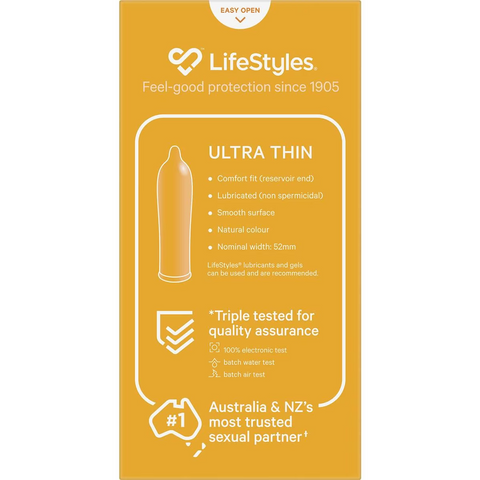 Lifestyles Condoms Ultra Thin 20 Pack