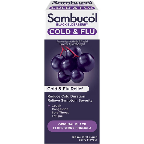 Sambucol Cough Syrups Cold & Flu Liquid 120ml