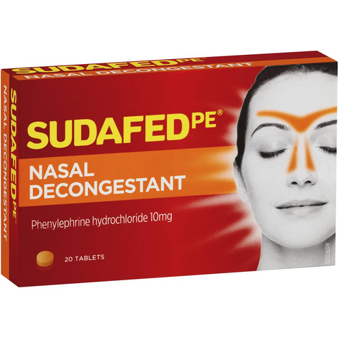 Sudafed Pe Nasal Decongestant 20 Pack