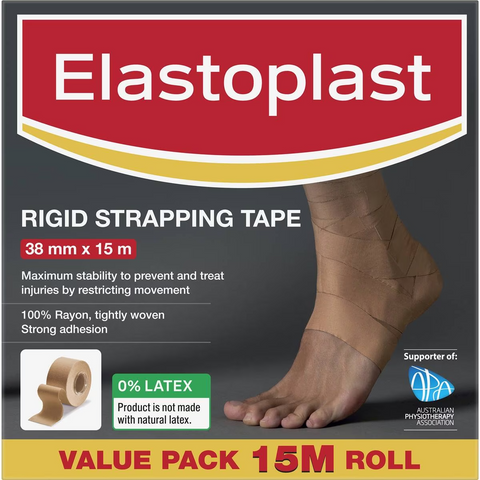 Elastoplast Rigid Strapping Tape For Prevention & Support 15m Each