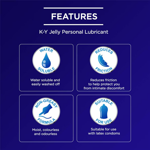 Durex Ky Personal Lubricant Gel For Use With Condoms 100g