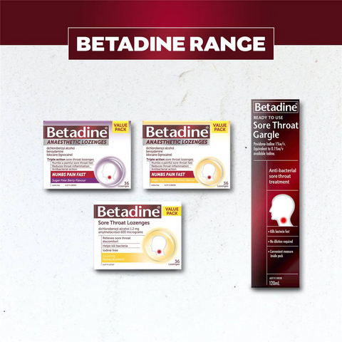 Betadine Sore Throat Gargle Ready To Use 120ml