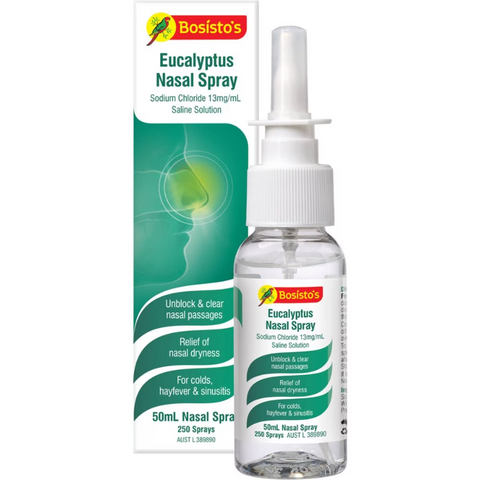 Bosisto's Nasal Spray Eucalyptus Saline 50ml