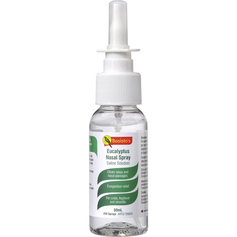 Bosisto's Nasal Spray Eucalyptus Saline 50ml