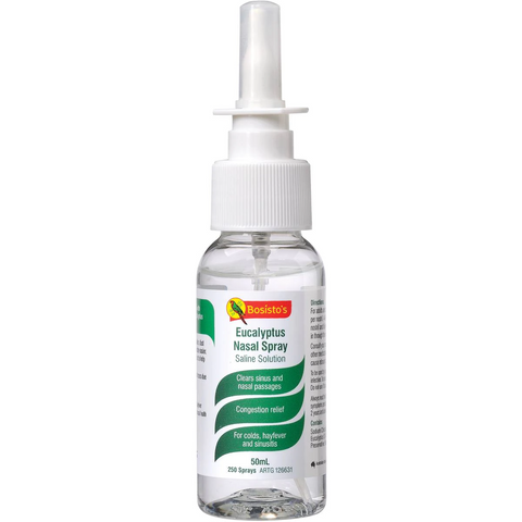 Bosisto's Nasal Spray Eucalyptus Saline 50ml