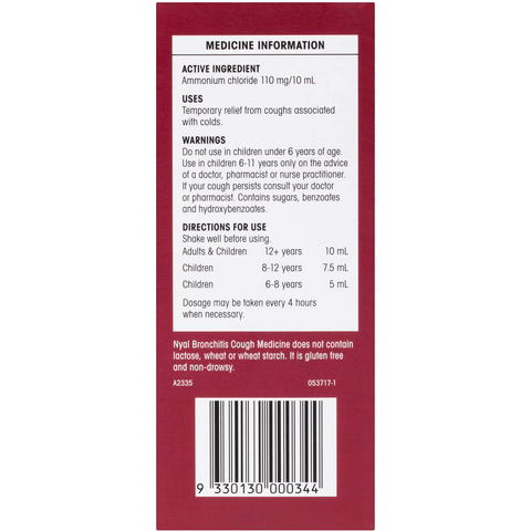 Nyal Cough Syrups Bronchitis Mix 200ml